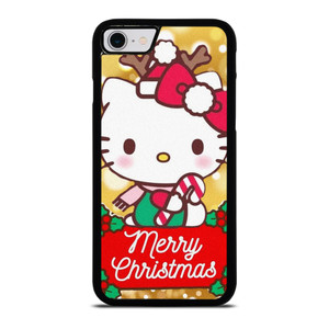 HELLO KITTY MERRY CHRISTMAS GOLD iPhone SE 2022 Case Cover