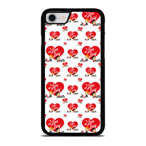 I LOVE LUCY CARTOON PATTERN iPhone SE 2022 Case Cover