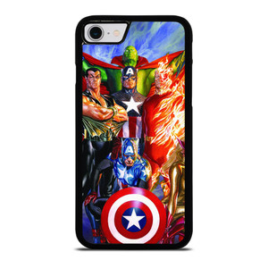 JUSTICE LEAGUE ALEX ROSS iPhone SE 2022 Case Cover JUSTICE LEAGUE ALEX ROSS iPhone SE 2022 Case Cover