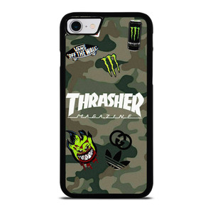 THRASHER SKATEBOARD CAMO COLLAGE iPhone SE 2022 Case Cover THRASHER SKATEBOARD CAMO COLLAGE iPhone SE 2022 Case Cover