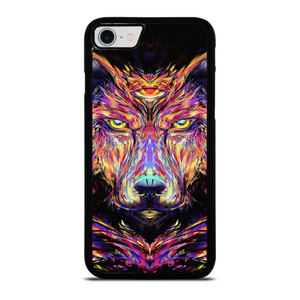 WOLF TRIPPY ART iPhone SE 2022 Case Cover