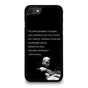 EMINEM RAPPER QUOTES 2 iPhone SE 2020 Case Cover