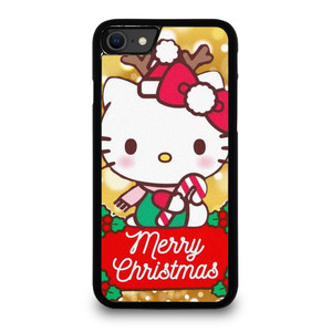 HELLO KITTY MERRY CHRISTMAS GOLD iPhone SE 2020 Case Cover