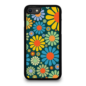 HIPPIE FLOWER PATTERN iPhone SE 2020 Case Cover HIPPIE FLOWER PATTERN iPhone SE 2020 Case Cover
