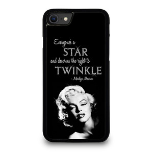 MARILYN MONROE BLACK QUOTES iPhone SE 2020 Case Cover