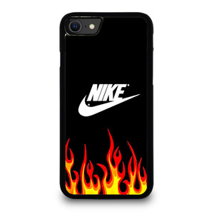 NIKE SWOOSH IN FLAMES iPhone SE 2020 Case Cover
