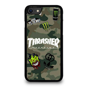 THRASHER SKATEBOARD CAMO COLLAGE iPhone SE 2020 Case Cover THRASHER SKATEBOARD CAMO COLLAGE iPhone SE 2020 Case Cover