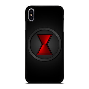 BLACK WIDOW METAL LOGO iPhone XS Max Case Cover