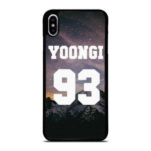 BTS BANGTAN BOYS SUGA 93 COOL iPhone XS Max Case Cover