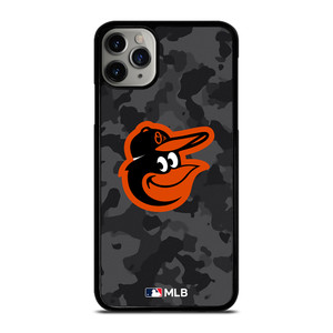 BALTIMORE ORIOLES BASEBALL BLACK CAMO iPhone 11 Pro Max Case Cover