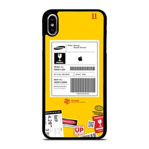 DHL SHIPPING EXPRESS LABEL APPLE iPhone XS Max Case Cover
