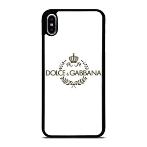 DOLCE AND GABBANA WHITE LOGO iPhone XS Max Case Cover