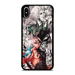DR STONE ANIME BLACK WHITE iPhone XS Max Case Cover