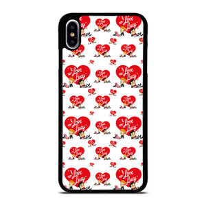I LOVE LUCY CARTOON PATTERN iPhone XS Max Case Cover