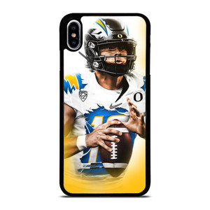 JUSTIN HERBERT LOS ANGELES CHARGERS iPhone XS Max Case Cover JUSTIN HERBERT LOS ANGELES CHARGERS iPhone XS Max Case Cover