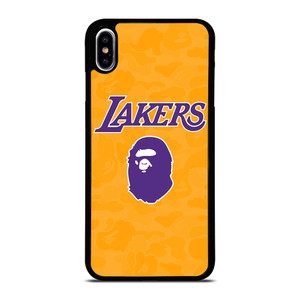 LOS ANGELES LAKERS X BAPE CAMO iPhone XS Max Case Cover