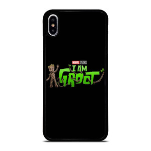 MARVEL I AM GROOT LOGO iPhone XS Max Case Cover
