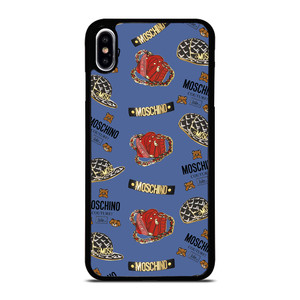 MOSCHINO BEAR COUTURE PATTERN iPhone XS Max Case Cover