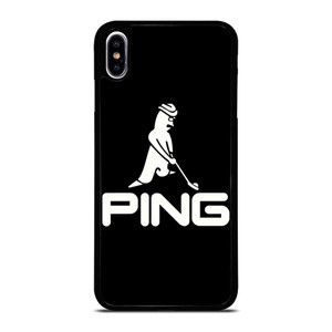 PING GOLF BLACK LOGO iPhone XS Max Case Cover