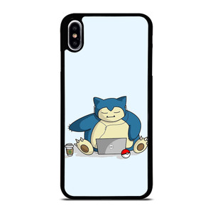 SNORLAX KABIGON POKEMON CUTE iPhone XS Max Case Cover