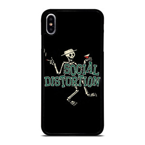 SOCIAL DISTORTION SKULL ART iPhone XS Max Case Cover