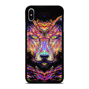WOLF TRIPPY ART iPhone XS Max Case Cover