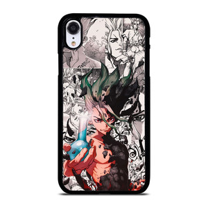DR STONE ANIME BLACK WHITE iPhone XR Case Cover