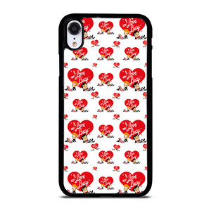 I LOVE LUCY CARTOON PATTERN iPhone XR Case Cover