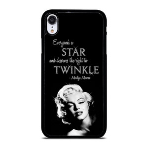 MARILYN MONROE BLACK QUOTES iPhone XR Case Cover