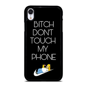 NIKE HOMER SIMPSON DONT TOUCH MY PHONE iPhone XR Case Cover NIKE HOMER SIMPSON DONT TOUCH MY PHONE iPhone XR Case Cover