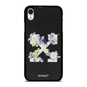 OFF WHITE FLORAL LOGO iPhone XR Case Cover