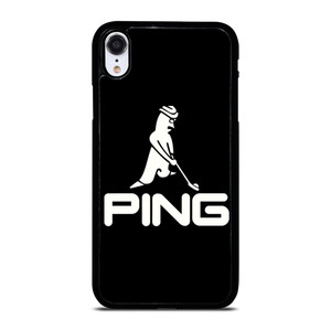 PING GOLF BLACK LOGO iPhone XR Case Cover