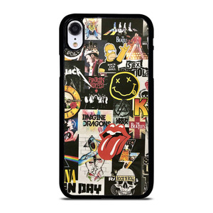 ROCK AND ROLL BAND COLLAGE iPhone XR Case Cover