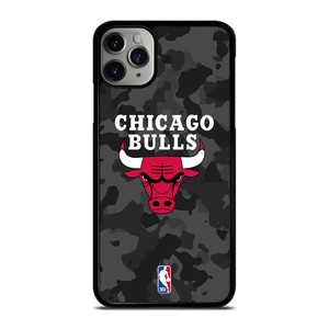 CHICAGO BULLS BLACK CAMO iPhone 11 Pro Max Case Cover