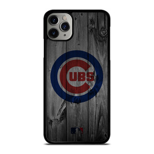 CHICAGO CUBS BASEBALL MLB WOOD LOGO iPhone 11 Pro Max Case Cover