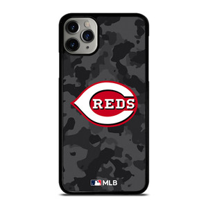 CINCINNATI REDS BASEBALL BLACK CAMO iPhone 11 Pro Max Case Cover CINCINNATI REDS BASEBALL BLACK CAMO iPhone 11 Pro Max Case Cover