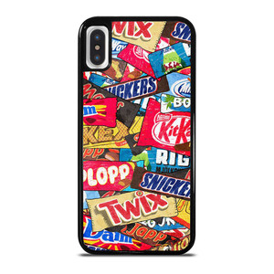 CHOCOLATE WAFER SNACK COLLAGE iPhone X / XS Case Cover