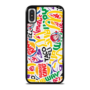 FAST FOOD BRAND STICKER BOMB iPhone X / XS Case Cover