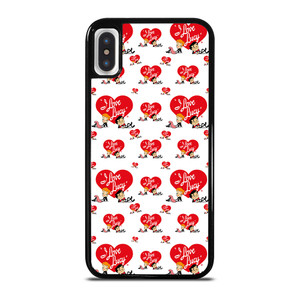 I LOVE LUCY CARTOON PATTERN iPhone X / XS Case Cover