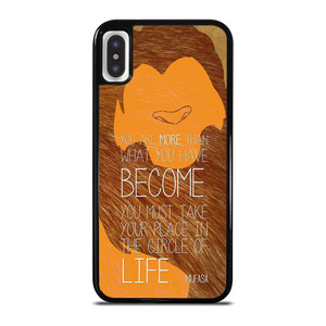LION KING MUFASA QUOTES iPhone X / XS Case Cover