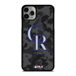 COLORADO ROCKIES BASEBALL BLACK CAMO iPhone 11 Pro Max Case Cover COLORADO ROCKIES BASEBALL BLACK CAMO iPhone 11 Pro Max Case Cover