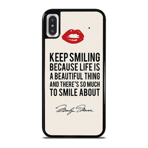 MARILYN MONROE QUOTES iPhone X / XS Case Cover MARILYN MONROE QUOTES iPhone X / XS Case Cover