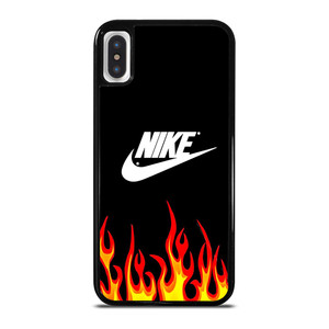 NIKE SWOOSH IN FLAMES iPhone X / XS Case Cover