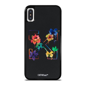 OFF WHITE COLORFUL FLOWER iPhone X / XS Case Cover
