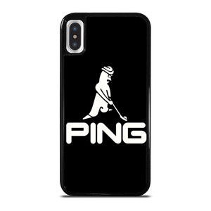 PING GOLF BLACK LOGO iPhone X / XS Case Cover