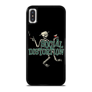 SOCIAL DISTORTION SKULL ART iPhone X / XS Case Cover