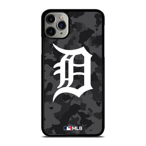 DETROIT TIGERS BASEBALL BLACK CAMO iPhone 11 Pro Max Case Cover