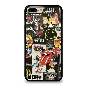 ROCK AND ROLL BAND COLLAGE iPhone 7 / 8 Plus Case Cover