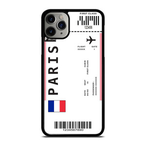 FLIGHT TICKETS FRANCE PARIS iPhone 11 Pro Max Case Cover