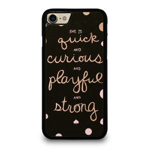 KATE SPADE NEW YORK QUOTES POLKADOT iPhone 7 / 8 Case Cover KATE SPADE NEW YORK QUOTES POLKADOT iPhone 7 / 8 Case Cover